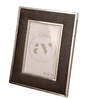 Black Faux Leather Midnight Luxe Wall And Tabletop Photo Frame 4X6Inches