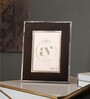 Black Faux Leather Midnight Luxe Wall And Tabletop Photo Frame 4X6Inches