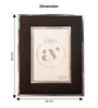 Black Faux Leather Midnight Luxe Wall And Tabletop Photo Frame 4X6Inches