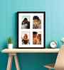Black Fibre Decorative Collage Photo Frames