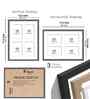 Black Fibre Decorative Collage Photo Frames