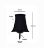 Black Finish Wall Light   Black Cotton Shade | Modern Bedroom Decor