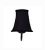 Black Finish Wall Light   Black Cotton Shade | Modern Bedroom Decor