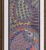 Fish Symbol of Fertility and Prosperity Original Handmade Madhubani Painting