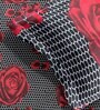 Black Floral 144 TC Microfiber Double Sized Bedsheet With 2 Pillow Covers