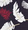 Black Floral 180 TC Microfiber Single Bedsheet With 1 Pillow Cover