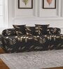 Black Floral 210 TC Poly Cotton (Set of 6) Diwan Sets