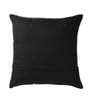 Black Chenille Floral 16x16 inches Cushion Cover (5Pc)
