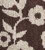 Black Floral Polyester 28x20 Inches AntiSkid Bath Mat