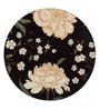 Black Flower Black MDF (Set of 6 ) Table Coasters