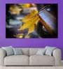 Leaf In Black Canvas Framed Art Print (33 x 21 Inches)