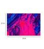 Abstract In Black Canvas Framed Art Print (33 x 21 Inches)