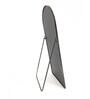 65 Inch Black Metal Frame Full Arch Mirror with Stand