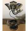Black Ganesha T Light Holder, Diwali Lights , Diwali Decorative T light Holder Iron 1-Cup Tealight Holder  (Gold, Pack of 1)