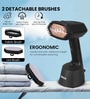 Black Garment Steamer with Fabric & Lint Brush