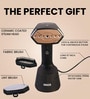 Black Garment Steamer with Fabric & Lint Brush