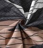 Multicolor Geometric 144 TC Cotton Blend Double Bedsheet With 2 Pillow Covers