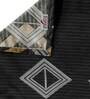 Black Geometric 210 TC Poly Cotton (Set of 6) Diwan Sets