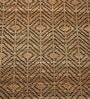 Beige Geometric Jute 5 x 7 Feet Hand Woven Carpet