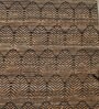 Brown Geometric Jute 5 x 7 Feet Hand Woven Carpet