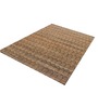 Brown Geometric Jute 5 x 7 Feet Hand Woven Carpet