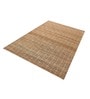 Beige Geometric Jute 5 x 7 Feet Hand Woven Carpet