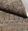 Brown Geometric Jute 5 x 7 Feet Hand Woven Carpet
