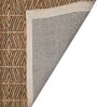 Beige Geometric Jute 5 x 7 Feet Hand Woven Carpet