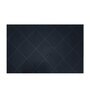 Black Geometric Microfibre 30x18 Inches Anti Skid Door Mat