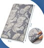 Black Floral Microfibre 30x18 Inches Anti Skid Door Mat