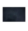 Black Geometric Microfibre 30x18 Inches Anti Skid Door Mat