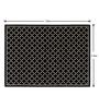 Black Geometric Nylon 5 ft x 7 ft Machine Made Carpet