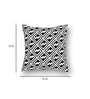 Black Geometric Premium 16 x 16 Inches Cushion Cover (Set of 2)