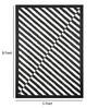 Black Geometric Wool 5ft x 8 ft Hand Tufted Carpet