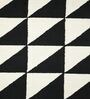 Black Geometric Wool 5ft x 8 ft Hand Tufted Carpet