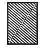 Black Geometric Wool 5ft x 8 ft Hand Tufted Carpet