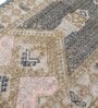 Black Cotton Geometrical 24 x 96 Inches Runner