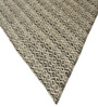 Black Geometrical Pet 7X5 Feet Hand Woven Carpet
