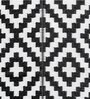 Black Geometrical Polyproylene 4 ft x 6 ft Machine Made Picnic  Mats