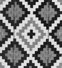 Black Geometrical Polyproylene 6 ft x 9 ft Machine Made Picnic  Mats