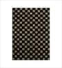 Black Geometrical Wool 4 ft x 6 ft Hand Tufted Carpet