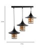 Kwan Black Glass Cluster Hanging Light