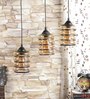 Kyle Black Glass Cluster Hanging Light