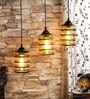 Kyle Black Glass Cluster Hanging Light