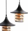 Kwan Black Glass Cluster Hanging Light