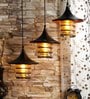 Kwan Black Glass Cluster Hanging Light