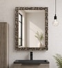 Black Glass Artist Wall Mirror