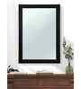 Black Glass Bathroom Wall Mirror