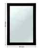 Black Glass Bathroom Wall Mirror