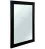 Black Glass Bathroom Wall Mirror